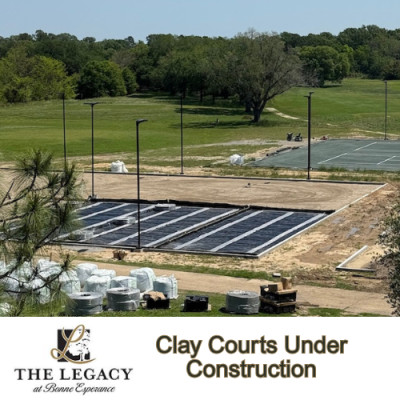 Clay Courts under construction
